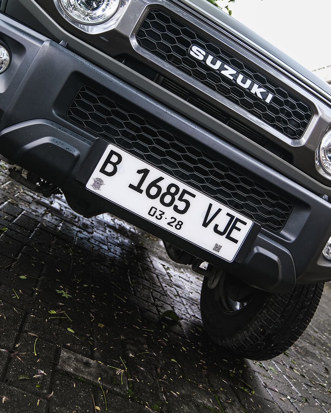 Indonesia License Plate with QR Format